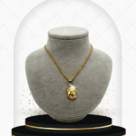 18K Gold Jesus Christ Pendant Necklace