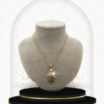 18K Gold Leaf Vine Pendant Necklace